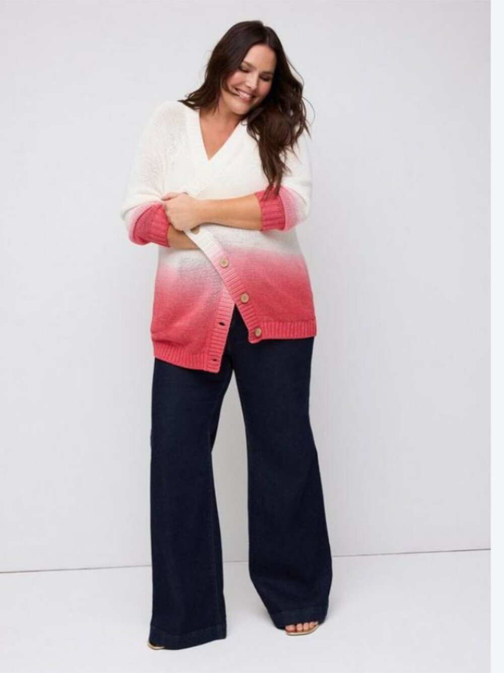 Torrid Studio Ombre Boyfriend Cardigan Size 1X NWT